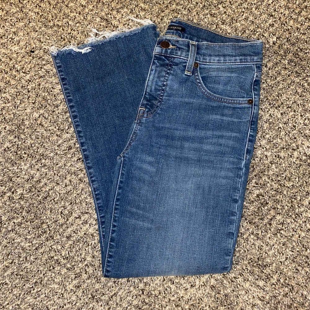 Lucky Brand Mid Rise Ava Crop Mini Boot Jeans 6/28R